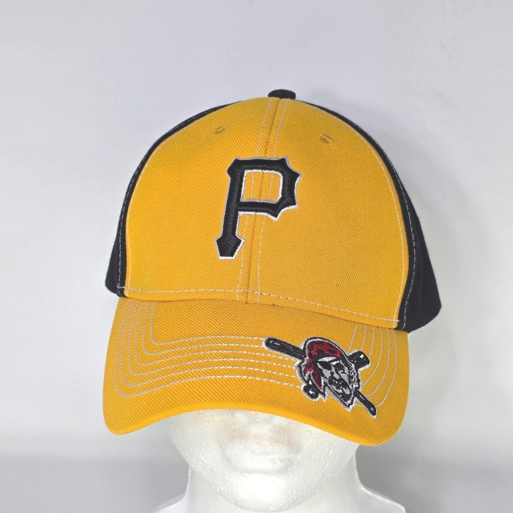 Fan Favorite Pittsburgh Pirates MLB Hat Yellow Black Adjustable Baseball Cap - Picture 5 of 15
